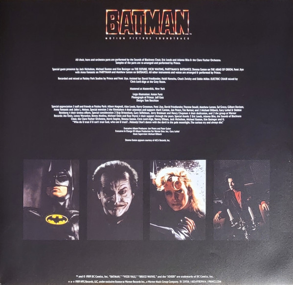 Prince - Batmanâ„¢ (Motion Picture Soundtrack) (LP, Album, RE)