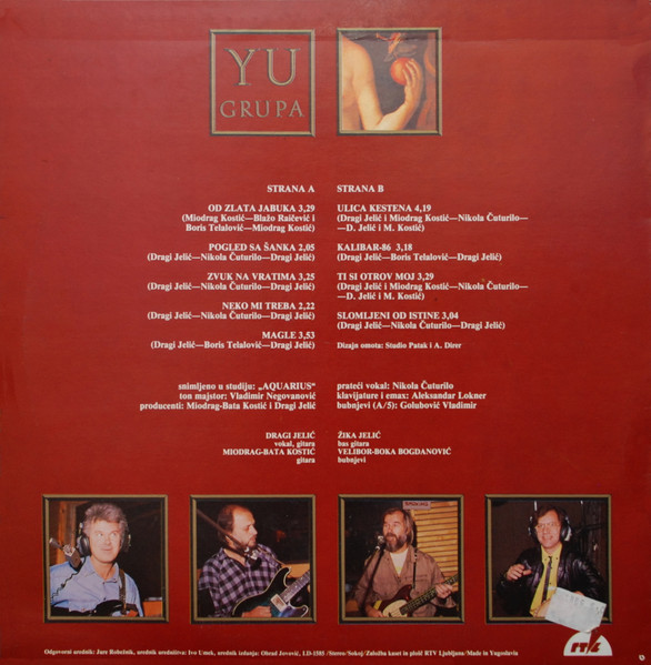 YU Grupa - Od Zlata Jabuka (LP, Album)
