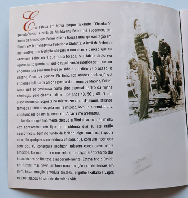 Caetano Veloso - Omaggio A Federico E Giulietta - Ao Vivo (CD, Album)