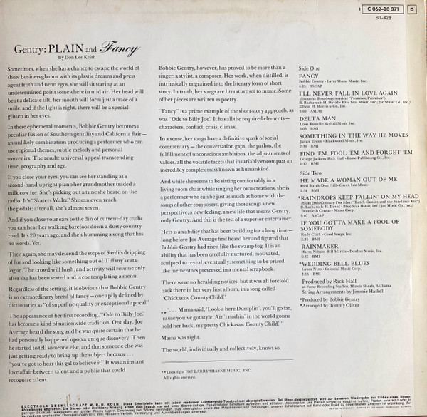 Bobbie Gentry - Fancy (LP, Album)