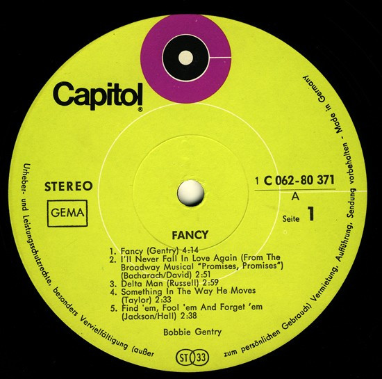 Bobbie Gentry - Fancy (LP, Album)