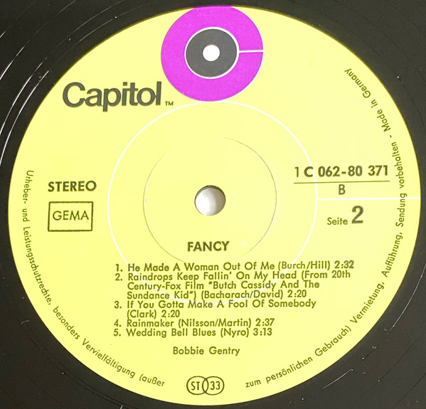 Bobbie Gentry - Fancy (LP, Album)