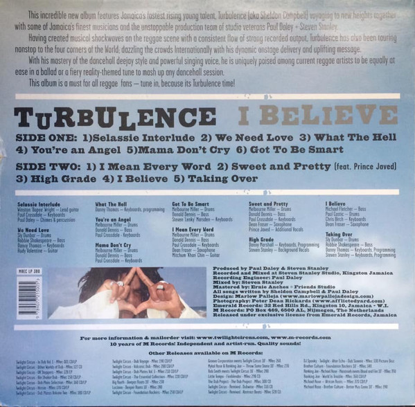 Turbulence (4) - I Believe (LP, Album)