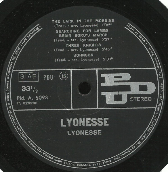 Lyonesse - Lyonesse (LP)
