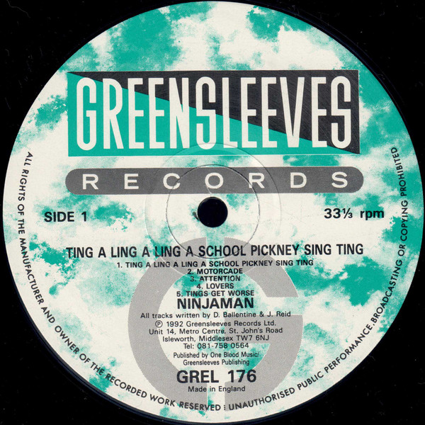 Ninjaman - Ting A Ling A Ling A School Pickney Sing Ting (LP, Album)