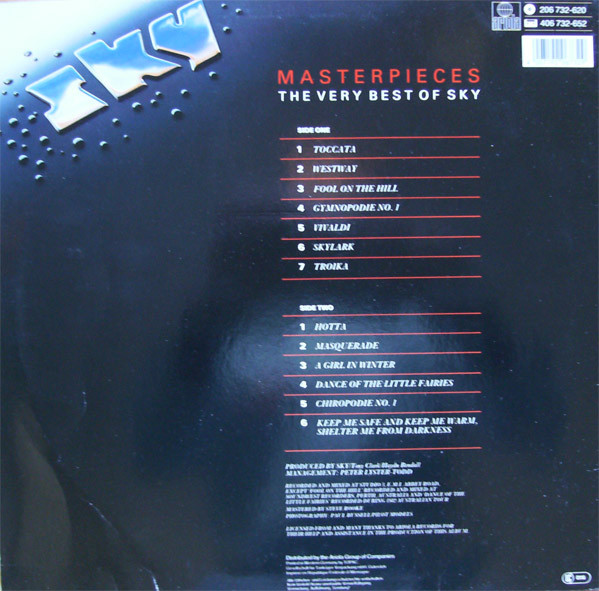 Sky (4) - Masterpieces - The Very Best Of Sky (LP, Comp)