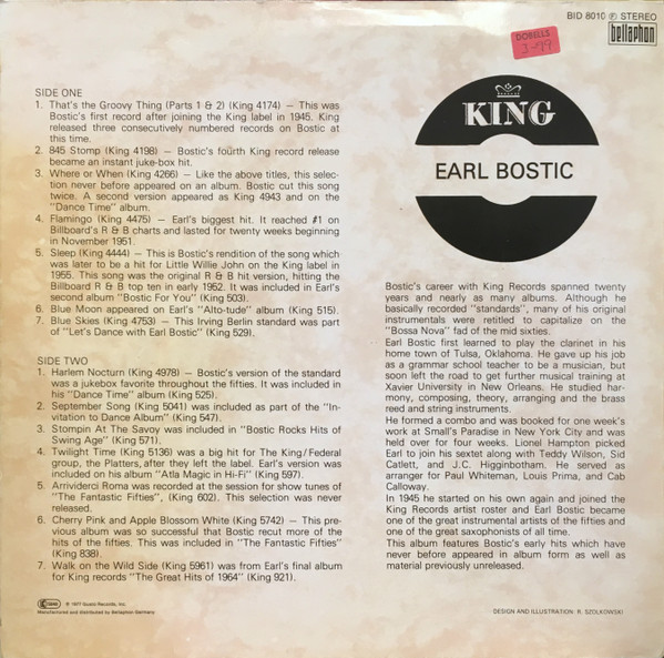 Earl Bostic - 14 Hits (LP, Comp)