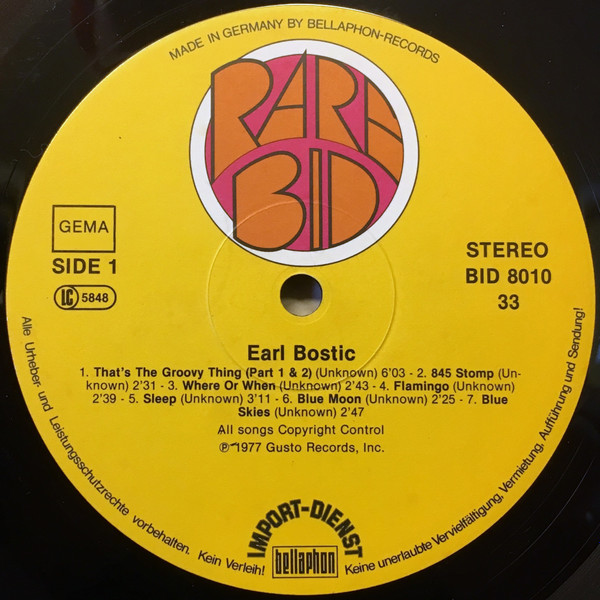 Earl Bostic - 14 Hits (LP, Comp)