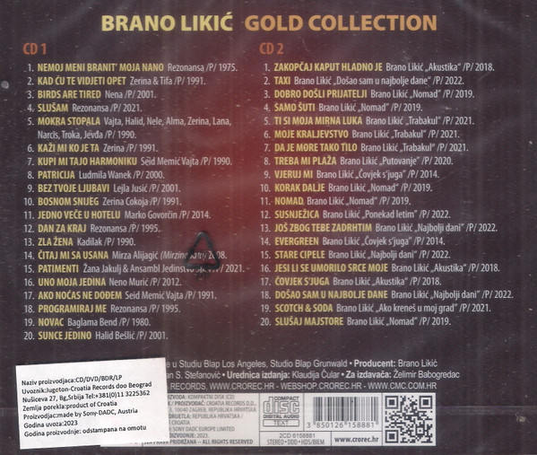 Brano LikiÄ‡ - Gold Collection (2xCD, Comp)
