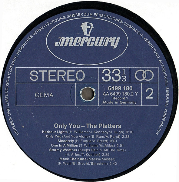 The Platters - Only You (2xLP, Comp, Gat)