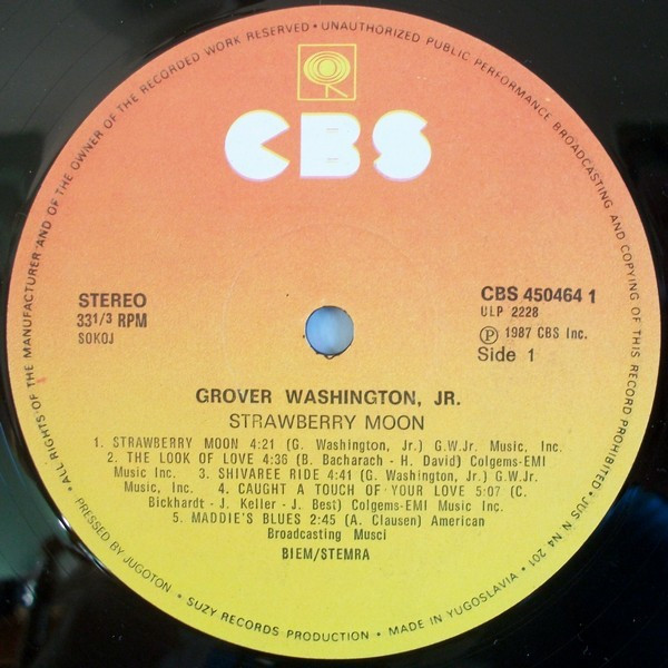 Grover Washington, Jr. - Strawberry Moon (LP, Album)