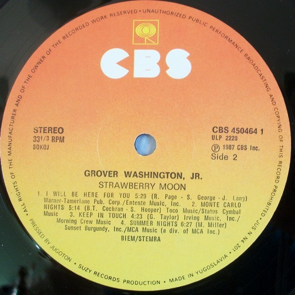 Grover Washington, Jr. - Strawberry Moon (LP, Album)