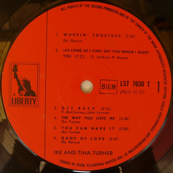 Ike & Tina Turner - Workin' Together (LP, Album)