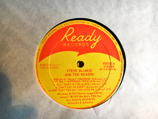 Steve Blimkie* - Steve Blimkie And The Reason (LP)