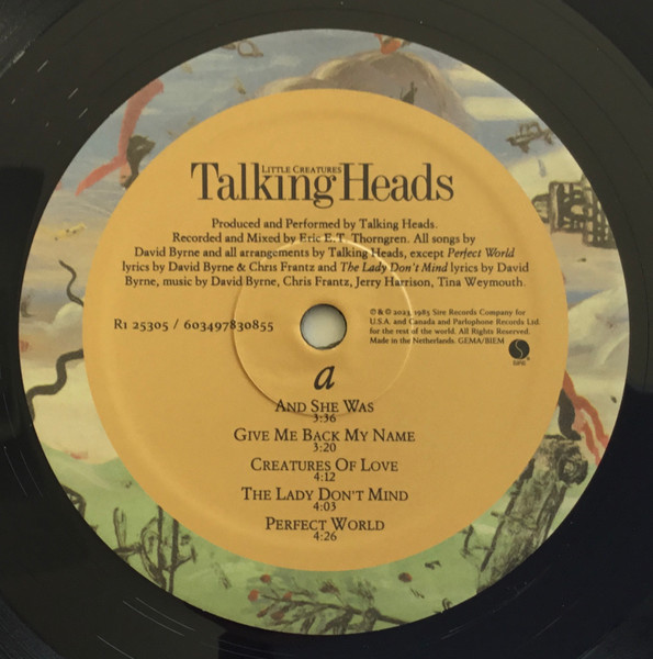 Talking Heads - Little Creatures (LP, Album, RE)