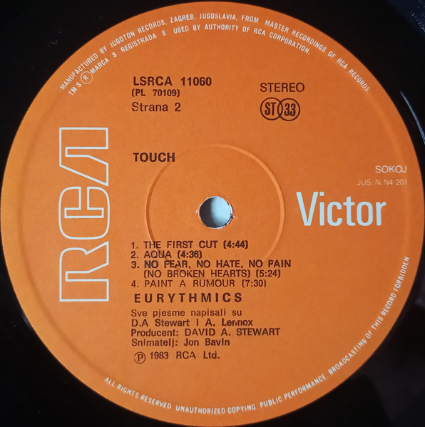 Eurythmics - Touch (LP, Album)