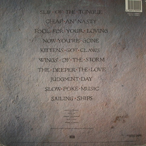 Whitesnake - Slip Of The Tongue (LP, Album)