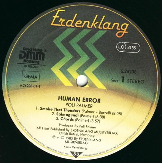 Poli Palmer - Human Error (LP, Album)