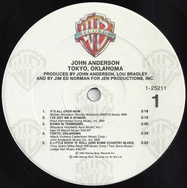 John Anderson (3) - Tokyo, Oklahoma (LP, Album, Spe)