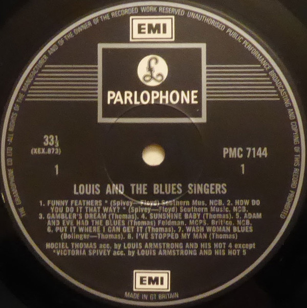 Louis Armstrong / Victoria Spivey / Hociel Thomas / Lillie Delk Christian - Louis & The Blues Singers 1925-1929 (LP, Comp)