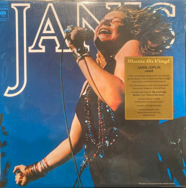 Janis Joplin - Janis (2xLP, Comp, Ltd, Num, RE, Mag)