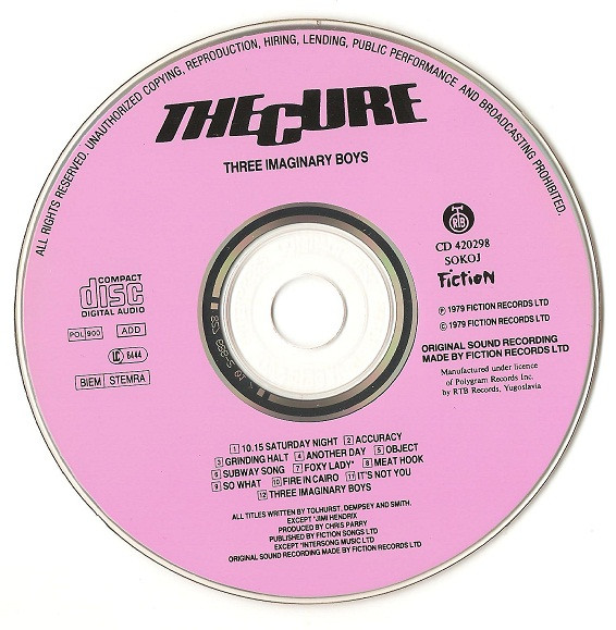 The Cure - Three Imaginary Boys (CD, Album, RE)