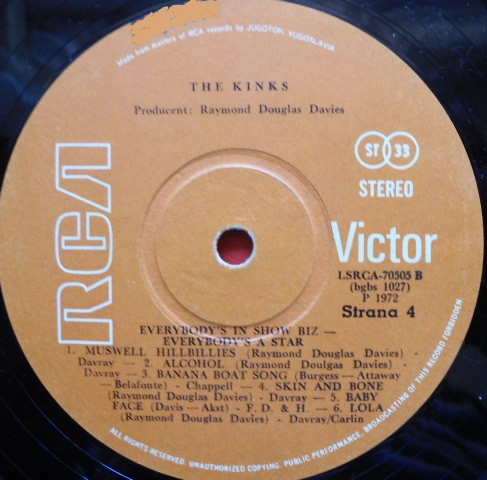 The Kinks - Everybody's In Show-Biz - Everybody's A Star (2xLP, Album, Gat)