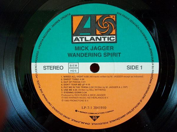 Mick Jagger - Wandering Spirit (LP, Album)