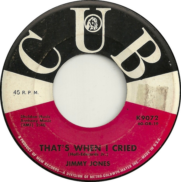 Jimmy Jones - I Just Go For You (7