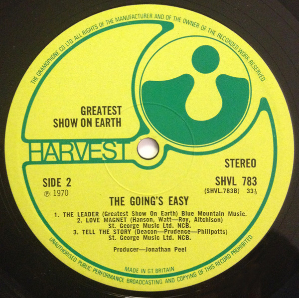 The Greatest Show On Earth - The Going's Easy (LP, Album)