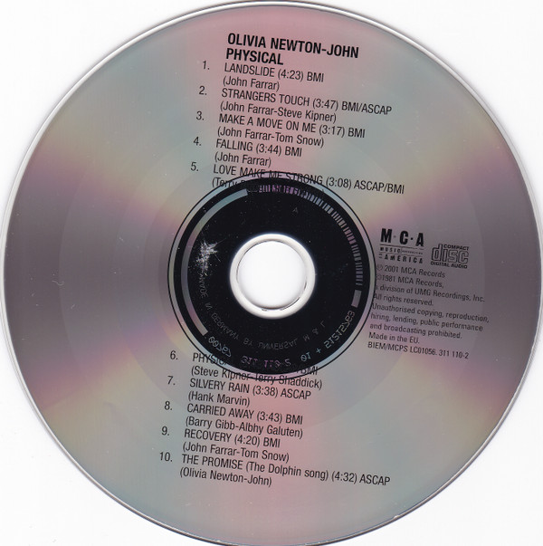 Olivia Newton-John - Physical (CD, Album, RE)
