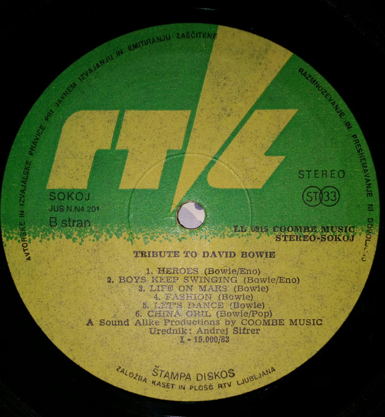 Unknown Artist - Tribute To David Bowie (LP)