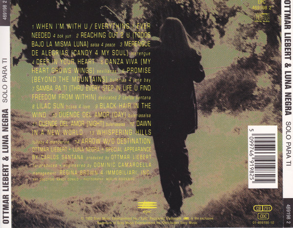 Ottmar Liebert & Luna Negra* - Solo Para Ti (CD, Album)