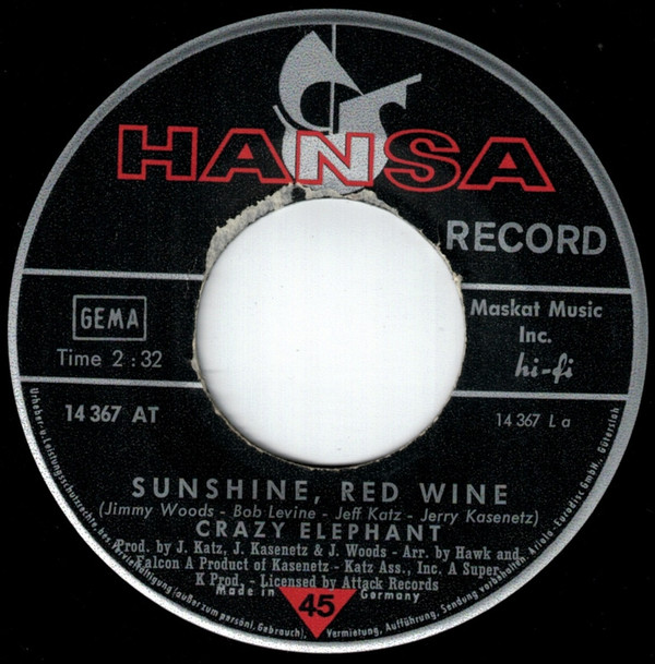 Crazy Elephant - Sunshine, Red Wine (7