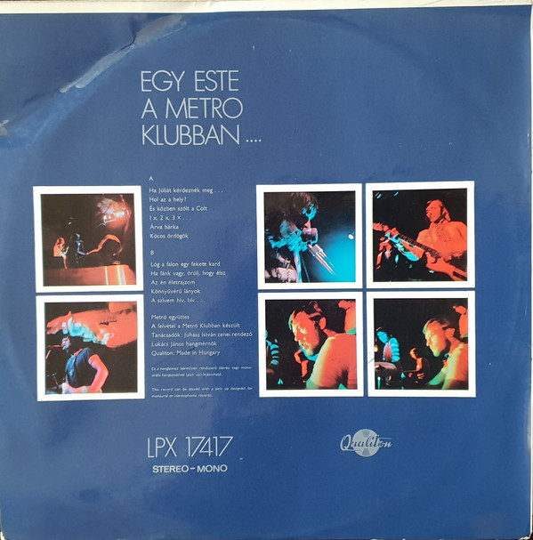 Metro (17) - Egy Este A Metro Klubban (LP)