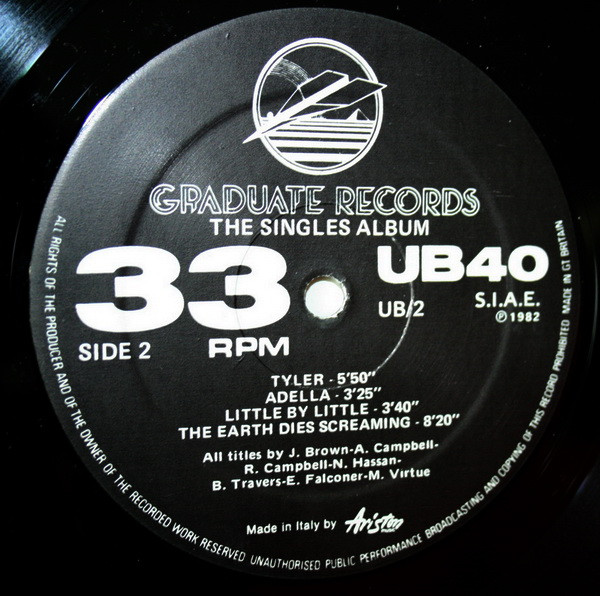 UB40 - The Singles Album (LP, Comp)