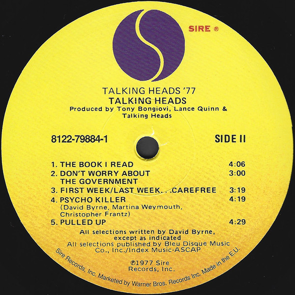 Talking Heads - Talking Heads: 77 (LP, Album, RE, RM, 180)