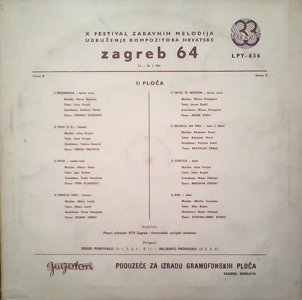 Various - Zagreb 64 - 2. Ploča (10