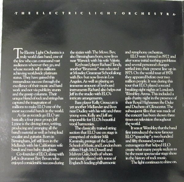 Electric Light Orchestra - The Best Of ELO (2xLP, Comp)