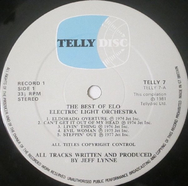 Electric Light Orchestra - The Best Of ELO (2xLP, Comp)