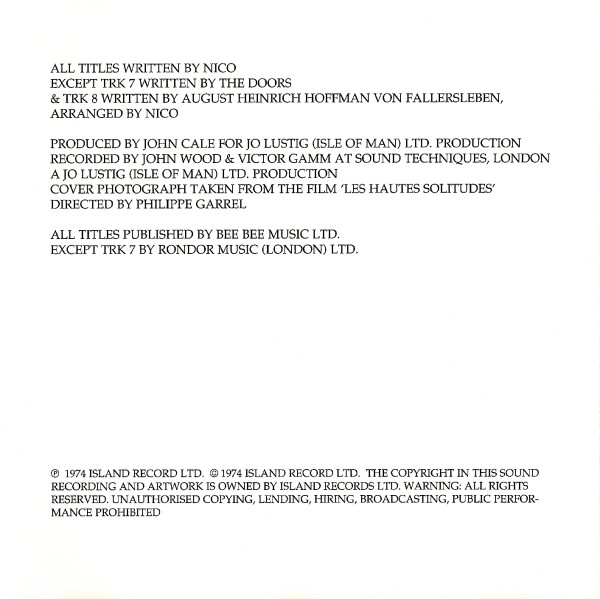 Nico (3) - The End... (CD, Album, RE)