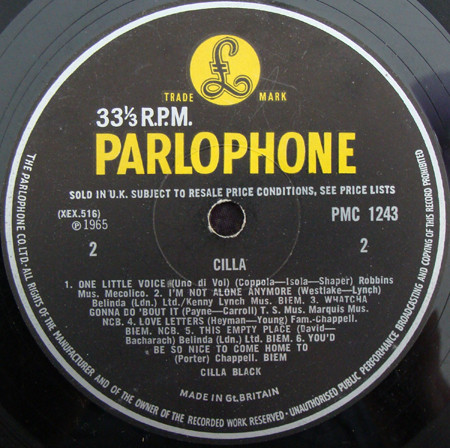 Cilla Black - Cilla (LP, Album, Mono)