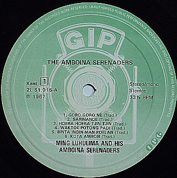 The Amboina Serenaders* o.l.v. Ming Luhulima - The Amboina Serenaders (2xLP, Comp)