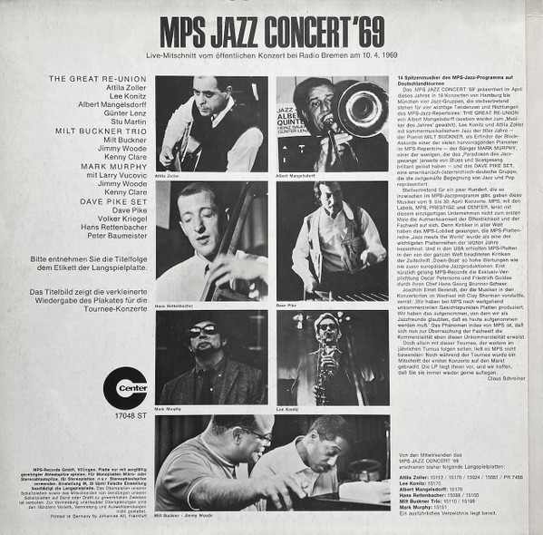 Various - MPS Jazz Concert '69 (LP, Comp)