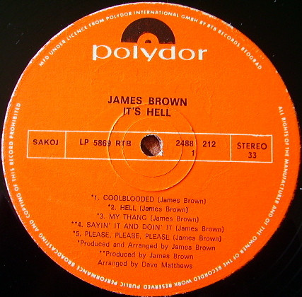 James Brown - Hell (2xLP, Album)