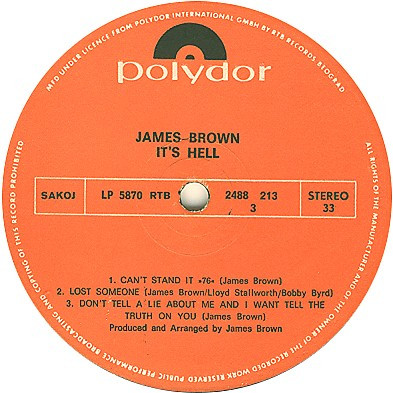 James Brown - Hell (2xLP, Album)