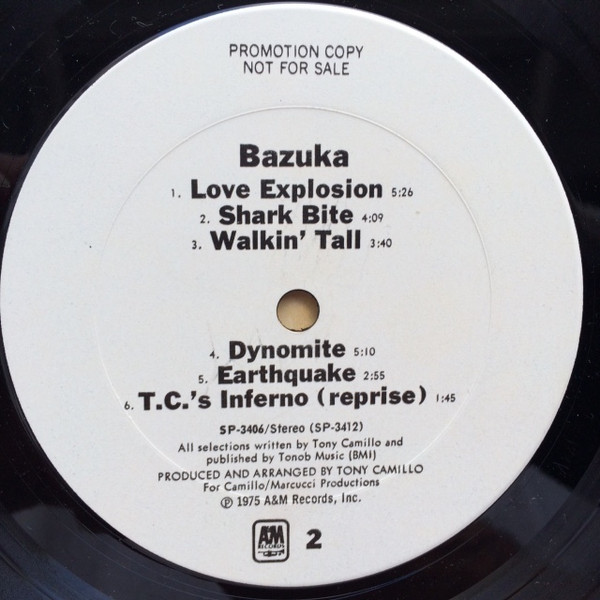 Bazuka* - Bazuka (LP, Album, Promo)