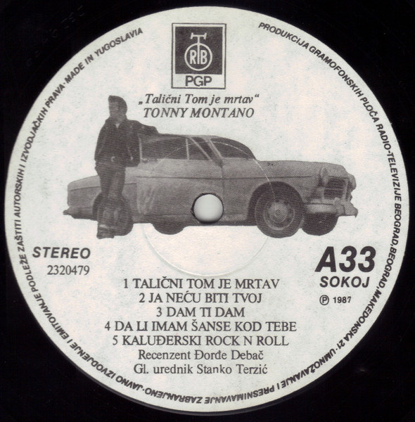 Tonny Montano - TaliÄni Tom Je Mrtav (LP, Album)