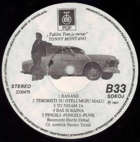 Tonny Montano - TaliÄni Tom Je Mrtav (LP, Album)