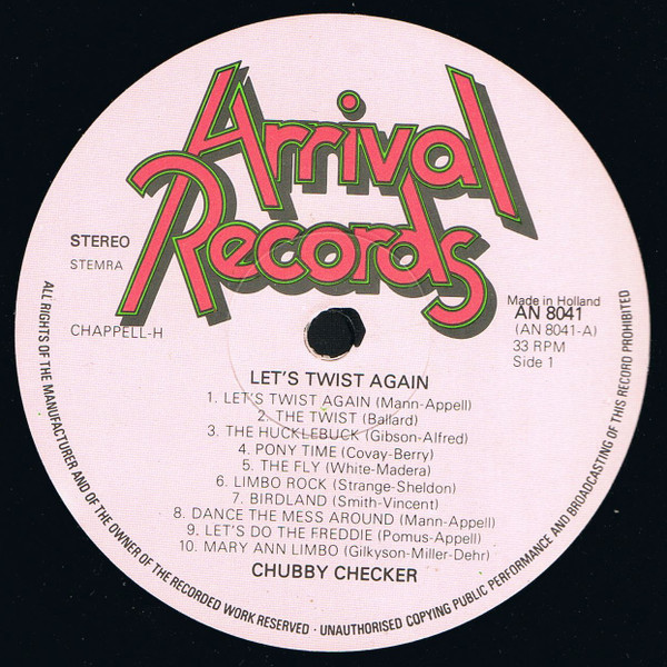 Chubby Checker - Let's Twist Again (LP, Comp)